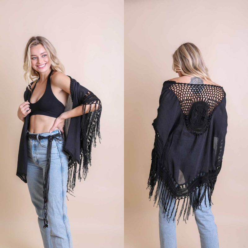 Crochet Medallion Kimono
