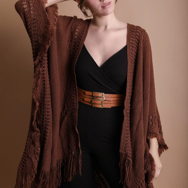 Boho Beach Ruana Boho Ruanas – Kiki's She Shed