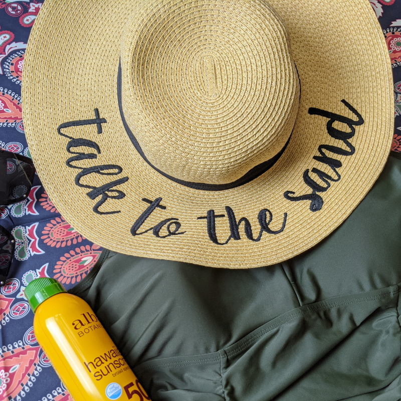 "Talk to the Sand" Beach Hat